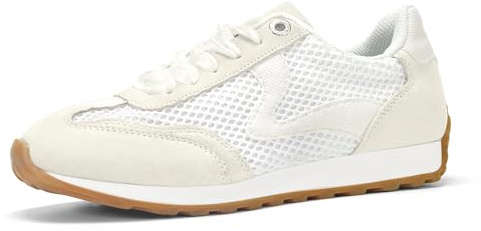 LUCKY STEP Zapatillas Mujer Moda - Tendencia Tenis, Neutras & Estilosas, Retro Trainers, Casual para Correr y Caminar