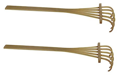BESPORTBLE Mini Bamboo Rake Tools 2pcs Decorative Zen Garden Accessory