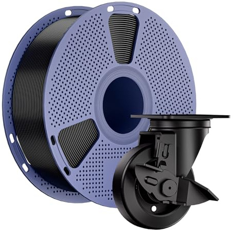 NevsBye ABS 3D Drucker Filament 1.75mm, 1kg Spule, Maßgenauigkeit +/- 0.02mm, passend für die meisten Drucker, verhedderungsfrei für reibungsloses Drucken (Schwarz)