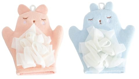 WRITWAA 2pièces De Bain Pour Garçon Fille Outils De Lavage Corporel Fournitures De Bain Pratiques