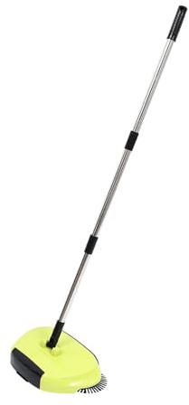 SWOOMEY 3-in-1 Hand Push Floor Sweeper Broom 360° Rotating Mop and Dustpan, Household Cleaning Tool for Indoor and Outdoor Floors, Random Color