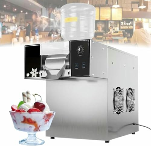 Electric Snowflake Ice Maker, Commercial Snowflake ice Machine, Tabletop Snowflake Crusher for Restaurant, Supermarket, Cafe, Party, Homemade Ice Cream