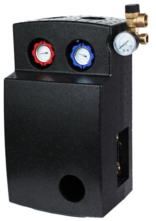 SUNEX Groupe de pompes pour système thermique solaire GPS PWM avec pompe électronique WILO Para à économie d'énergie - Station solaire avec régulateur de débit & groupe de sécurité, ¾″ AG, jusqu'à 110