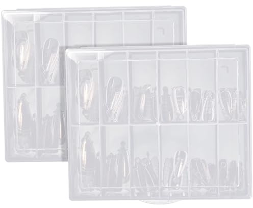 240 st nagelformer, 12 storlekar poly gel nagelformer, klar plastförlängning, återanvändbar dubbel för hem- och salongsförlängning