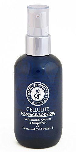 Cellulite Massage Oil/Body Oil with Cedarwood, Cypress and Grapefruit Pure Essential Oils, Cold Pressed Oils and Vitamin E/Handmade/Natural/Vegan (100ml)