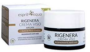 ESPRIT EQUO COSMESI BIOLOGICA - RIGENERA BIO Argan, Huile de pépins de figue de barbarie - Créme visage régénérante, anti-âge
