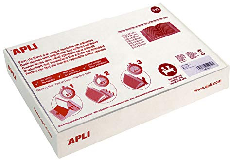 APLI 12280 - Bokomslag med justerbar PVC-flik 290 mm 100 u