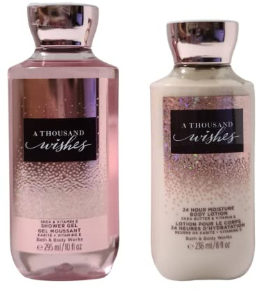Bath and Body Works A Thousand Wishes Gift Set of Shower Gel and Lotion