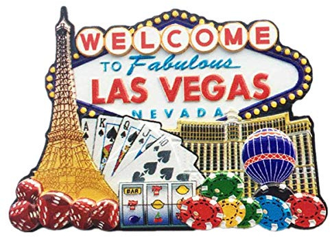 3D berühmter Casino Las Vegas Nevada USA Kühlschrankmagnet Souvenir Geschenk, Haus & Küche Dekoration Magnetaufkleber Las Vegas USA Kühlschrankmagnet Kollektion