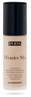Pupa Fondotinta Fluido Waterproof Wonder Me (010 Porcelain Neutral) - Fondotinta Perfezione istantanea e Leggerezza assoluta, lunga Durata, resiste all’Acqua e all’Umidità - Formato 30 ml