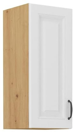 Kuechen-preisbombe Hängeschrank 30 cm Stilo Weiss + Eiche Artisan Küchenzeile Küchenblock Küche