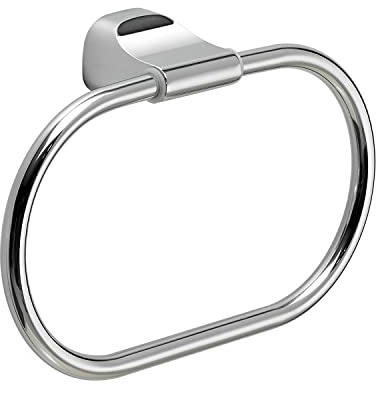 GEDY Krabi, Porta Asciugamani ad Anello, Colore Cromo, Porta salviette in Acciaio Inox e Cromall®, 2 Anni di Garanzia, Design: R&S Gedy, Misure 13 x 20,2 x 4,8 cm