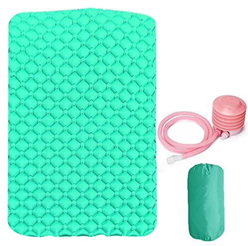 GQYYS Doppel Isomatte Ultraleicht, Camping Isomatte für 2 Personen Aufblasbar, Luftmatratze Schlafmatte Kleines Packmaß mit Fußpumpe, für Reise, Outdoor, Wandern, Strand