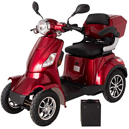 Electric Mobility Scooter Fastest Red Includes Lithium Battery by Green Power