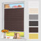 Plissee Klemmfix ohne Bohren 70x140 cm (BxH) Braun Rollo Plissee mit Klemmträger Jalousie für Fenster Innen & Tür Plisseehalter Lichtundurchlässig Plisseerollo Faltrollos Blickdicht zum Kleben
