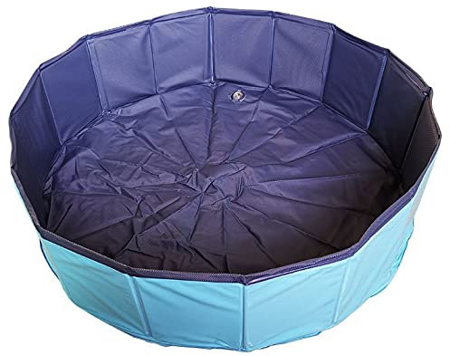 160 * 30 cm Hundepool 1 stück Faltbarer Hundepool Haustier Bad Badewanne Badewanne Outdoor Indoor Collapsible Badepool Für Hunde Katzen Kinder Hundepool (Color : Blue)