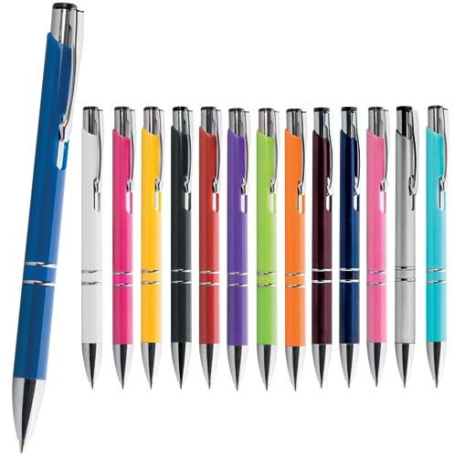 Hole Gadget ® | Penne Personalizzate Colorate con Scritta, Logo, Stock Ideali come Gadget Personalizzati Promozionali per Aziende, Fiere ed Omaggio a Clienti, Matrimonio o Compleanno PD194 (500)