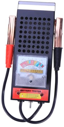 Mobestech Hochpräziser Digitaler Batterietester 6-12v mit Super Grip Batterieklemmen und Edelstahlgehäuse Geeignet für Auto Starter mit 100 Ampere Leistung