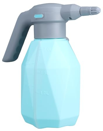 Elektrische Sprühflasche 2L/0.5 Gallonen, Wiederaufladbarer Drucksprüher mit Verstellbarer Düse, Batteriebetriebene Pumpsprühflasche für Pflanzenpflege, Autoreinigung und Gartenarbeit
