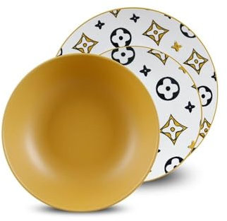 Servizio di Piatti da Tavola in Porcellana Casa Milano Paris 18 Pezzi