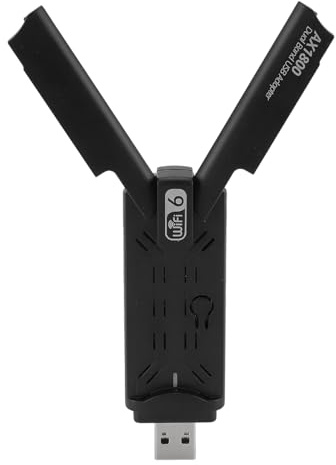 Adaptateur WiFi USB, 2,4 G 5 G Double Bande USB3.0 WiFi 6 Adaptateur Réseau sans Fil pour PC de Bureau, Ordinateur Portable, Prise en Charge 10 11