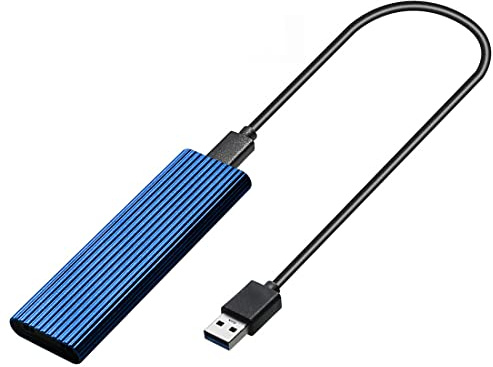 Jrifedptry Custodia SSD M2 NVME Enclosure M.2 a USB SSD Adattatore per NVME PCIE NGFF SATA M+B Key 2230/2242/2260/2280 Dual Protocol (C)