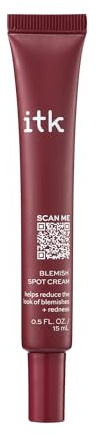 ITK Skincare Salicylic Acid Acne Spot Treatment for Face, Back & Body - Fast Active Acne Relief - Pimple Cream for Acne Prone Skin - Clear Blemishes Fast with Tea Tree Oil - 0.5oz