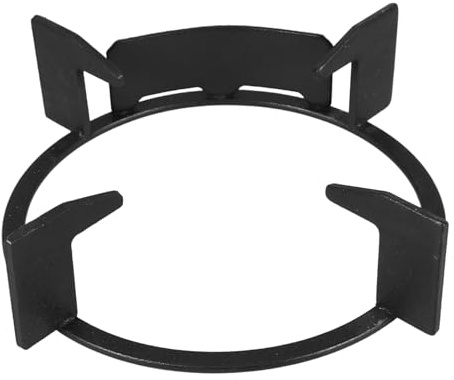OSALADI Anillo de Quemador de Hierro Rectangular para Estufa de Gas, Soporte Antideslizante para Wok y Sartenes, Fácil Instalación en Cocina, Maximiza el Uso del Espacio