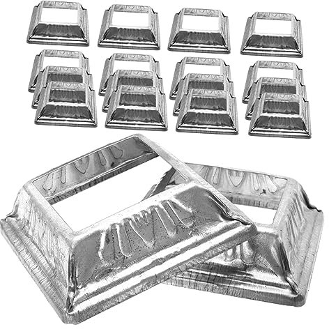 Gadpiparty 24pcs Wrought Iron Accessory Cover for Deck Post Base Column Wraps Porch