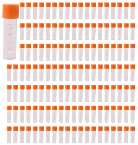 Xnuiasqe 500 tubos de centrífuga graduada de 1,8 ml, criotubo de laboratorio, tubo centrífugo para análisis