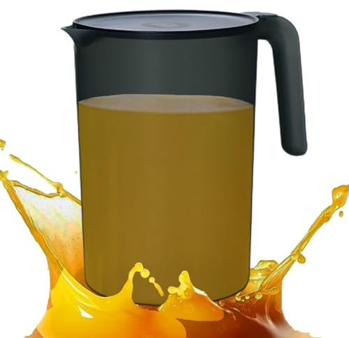 Pichet En Plastique, Carafe D'eau En Plastique De 2 L Pour Réfrigérateur, Carafe À Eau Avec Couvercle, Pichet Réutilisable,Prise Main Facile, Pour Tout Évènement