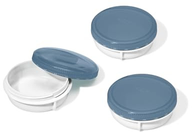 OXO Good Grips Prep & Go Leakproof Condiment Container - 2 oz, Ocean Blue | 2 oz Containers Ideal for Salad Dressing, Sauce, Nuts, Portable for Dipping and Snacking, Meal Prep Essential