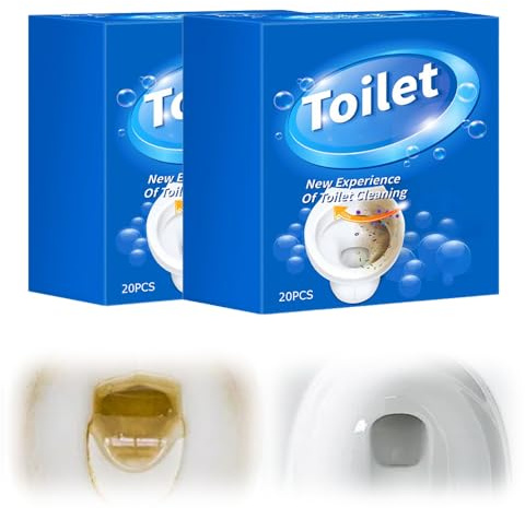 Nettoyant Toilette Extra Fort, 2025 Nouve Detartrant Wc, 12 Pastilles Nettoyant Wc Surpuissant Tartre, Effervescentes Pour Toilettes, Toilet Cleaner Pour Toilettes Égout Salle De Bains Nettoyage (2)