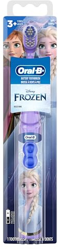 Oral-B Kids Battery Power Electric Toothbrush Featuring Disney's Frozen for Children and Toddlers Age 3+, Soft (Characters May Vary), Pack of 4