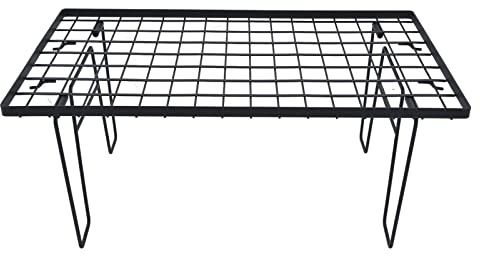 Mesa plegable para parrilla, portátil, plegable, fácil de limpiar, mesa para parrilla para acampar al aire libre, picnic, patio trasero, barbacoa, hierro, 23,6 x 13,8 x 9,4