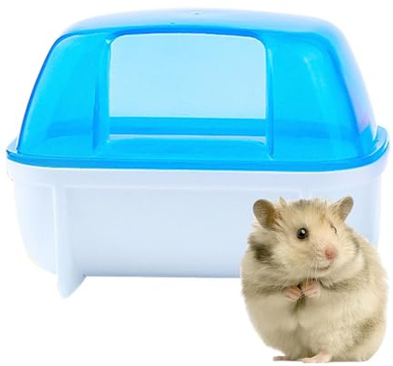 Hamster sandlåda, litet chinchilla-dammbadhus | Hamster sandbadlåda, avtagbar dvärgtillbehör för chinchilla, gerbil, mus