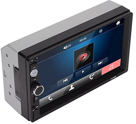 Leftwei Lettore MP5 per Auto da 7 Pollici, Ricevitore Stereo Bluetooth Touch Screen da 7 Pollici, Lettori per Auto Telecomandati con Collegamento Specchio Telefono, Ideale per Dispositivi Audio per
