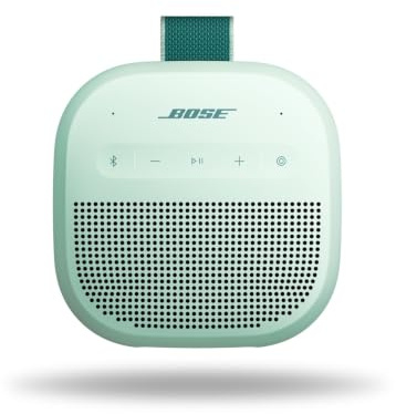 Bose SoundLink Micro (2.ª generación) Altavoz Bluetooth portátil, Altavoz para Exterior inalámbrico, hasta 12 h de autonomía, Resistente al Agua y al Polvo, Rocío de Menta - Edición Limitada
