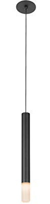 SLV LED Pendelleuchte HELIA | Dimmbare Deckenleuchte, Hängelampe für Wohnzimmer, Bar, Esszimmer | Decken-Lampe in Exklusivem Zylinder Design (Aluminium/Acryl, Schwarz), 1003435