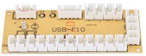 Cuifati USB Encoder, Universal USB-F10 Joystick Encoder, Controller, USB Encoder PC zu Joystick Board + Kabel für Game Player Maschine