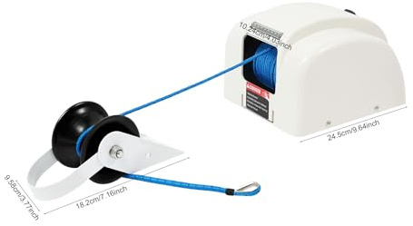Elektrische Ankerwinde 12V 45lbs, Fernbedienung, 100ft Seil, Boote bis 24ft