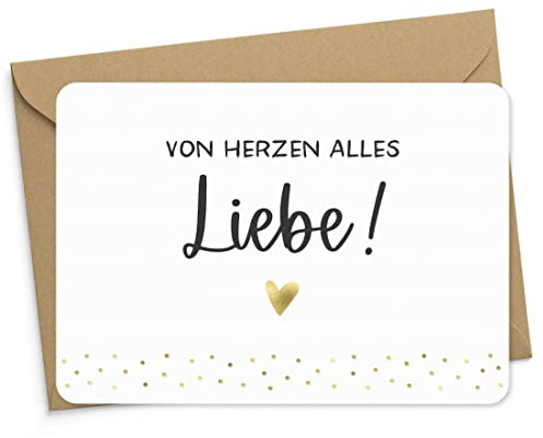 KuschelICH Von Herzen alles Liebe Karte DIN A6 mit Briefumschlag (vonHerzen)