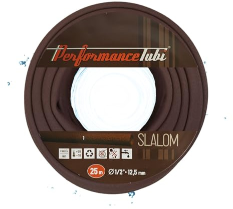 VanFlake Slalom Tropfschlauch 15 m 1/2 Zoll – Bewässerungsschlauch aus mikroporösem PVC – wassersparend & UV-beständig – flexibler Gartenschlauch für unterirdische & oberirdische Bewässerung