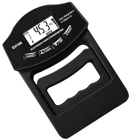 Tester di di presa, dinamometro manuale, misuratore di potenza per allenamento fitness, misuratore di con funzione ricaricabile, strumento di esercizio, analizzatore muscolare per casa
