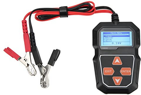 ZDETGU Probador de Batería de Automóvil Digital de 12 V Analizador de Batería Automático para Voltaje CCA y Resistencia Interna Probador de Carga de de Vehículo para Camiones SUV y Automóviles