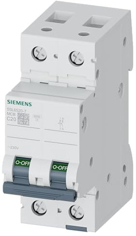 Siemens 5sl6 – Automatischer Leitungsschutzschalter 230 V 6 kA 1 + Neutral polig C 20 A