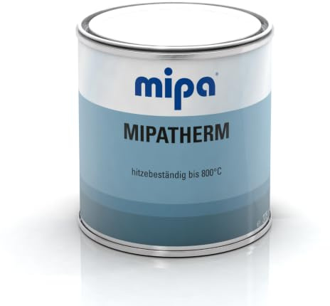 MIPA Mipatherm Thermolack, hitzebeständiger Lack, Auspufflack, Ofenlack, Autolack, 800°C, silber, 375 ml