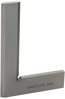 CNC QUALITÄT Escuadra de precisión plana 100 x 70 mm DIN 875/00 INOX