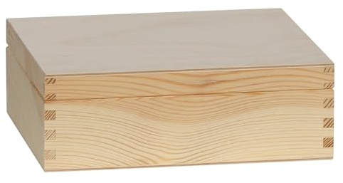 Caja, caja de té té pequeñas piezas de caja de almacenamiento de madera con compartimento Separación en diferentes tamaños, madera, Kiste 9 Fächer. 24 x 21 x 8 cm