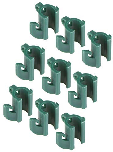 Windhager Multi-Clips für Rankhilfen, Ranknetzhalter, Netzhalter für Garte, Pflanzenclips, 9 Stück, 11 mm
